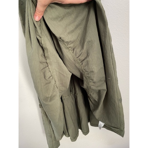 Rylee + Cru • Fern Green Plant Jersey Cotton Tiered Dress NWT - Picture 9 of 16